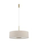 Pendant lamps with lampshade - Nowodvorski SANTANA L Ceiling lamps Pendant lamps Max wattage 25W only LED E27 Cream 11653 - product 1