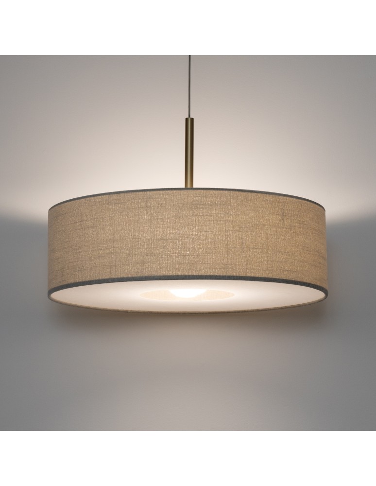 Pendant lamps with lampshade - Nowodvorski SANTANA L Ceiling lamps Pendant lamps Max wattage 25W only LED E27 Cream 11653 - product kolory-swiatla.pl 2