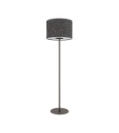 Floor lamps with lampshade - Nowodvorski AMARELA Floor Max power 25W only LED E27 Black melange 11663 - product 1