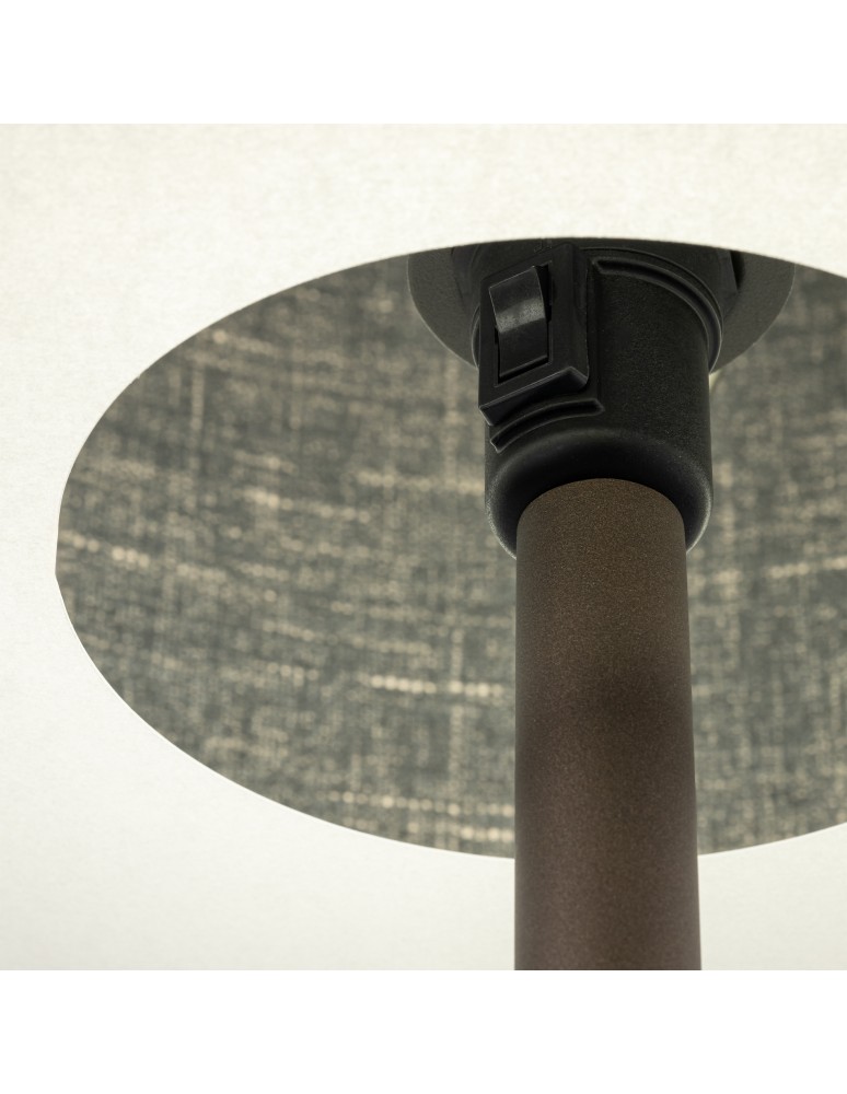 Floor lamps with lampshade - Nowodvorski AMARELA Floor Max power 25W only LED E27 Black melange 11663 - product kolory-swiatla.pl 5