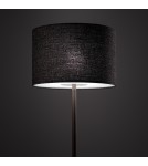 Floor lamps with lampshade - Nowodvorski AMARELA Floor Max power 25W only LED E27 Black melange 11663 - product 7