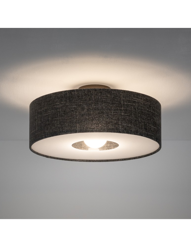 Nowodvorski AMARELA M  Lampy sufitowe Sufitowa Max moc 25W only LED E27  Czarny melanż 11658