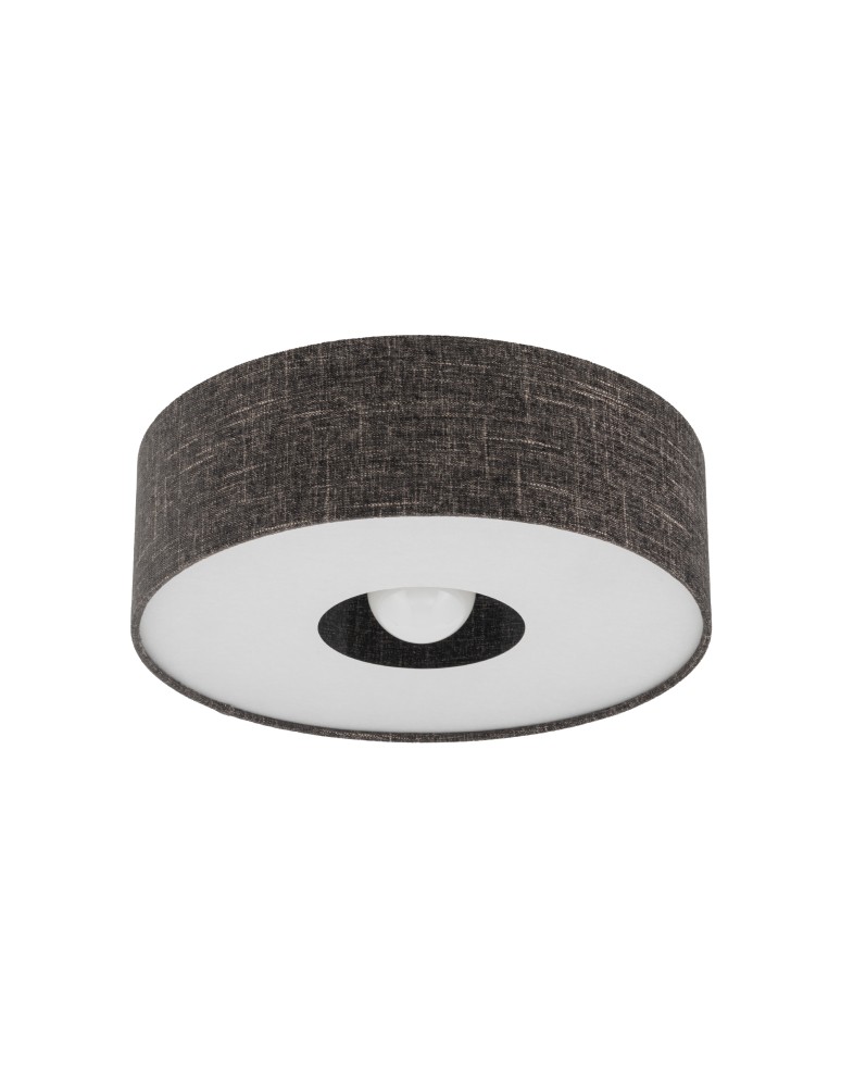 Ceiling lamps with lampshade - Nowodvorski AMARELA M Ceiling Lamps Max power 25W only LED E27 Black melange 11658 - product kolory-swiatla.pl 3