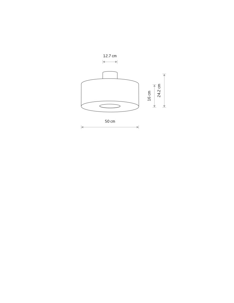 Nowodvorski AMARELA M  Lampy sufitowe Sufitowa Max moc 25W only LED E27  Czarny melanż 11658
