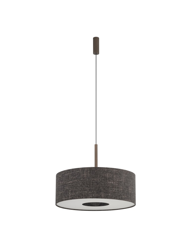 Pendant lamps with lampshade - Nowodvorski AMARELA M Ceiling lamps Pendant lamps Max wattage 25W only LED E27 Black melange 11659 - product kolory-swiatla.pl 1