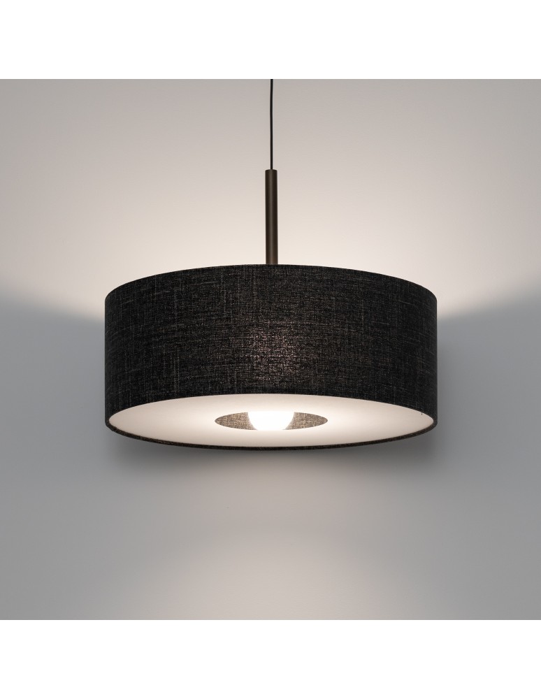 Nowodvorski AMARELA M  Lampy sufitowe Lampy wiszące Max moc 25W only LED E27  Czarny melanż 11659