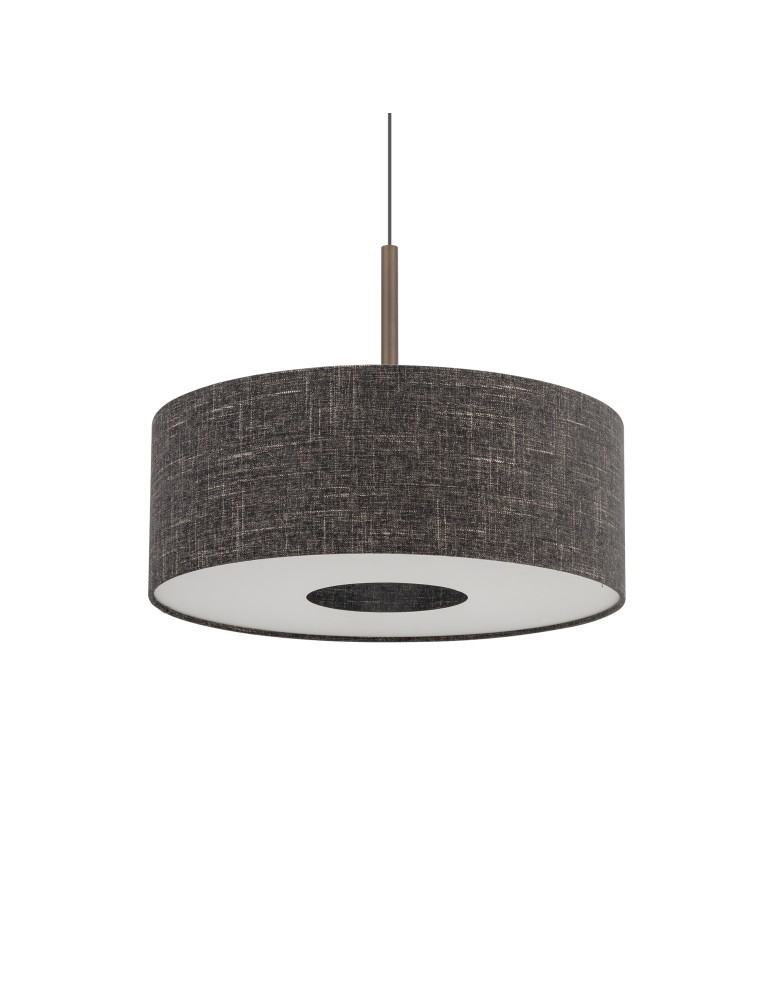 Pendant lamps with lampshade - Nowodvorski AMARELA M Ceiling lamps Pendant lamps Max wattage 25W only LED E27 Black melange 11659 - product kolory-swiatla.pl 3