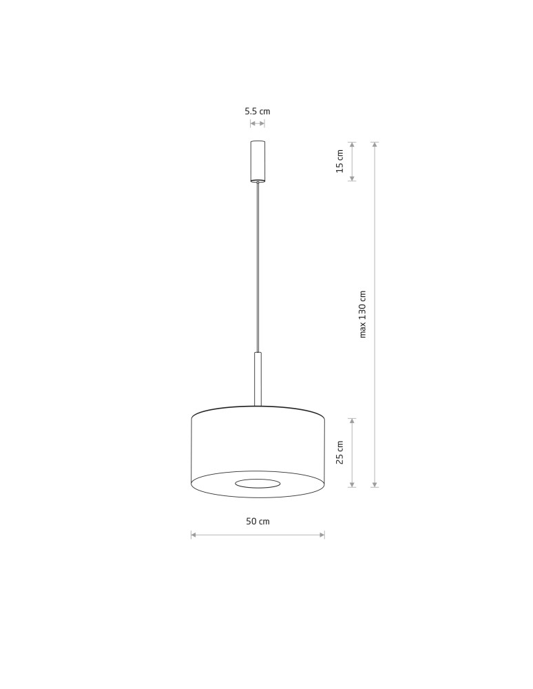 Nowodvorski AMARELA M  Lampy sufitowe Lampy wiszące Max moc 25W only LED E27  Czarny melanż 11659