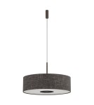 Pendant lamps with lampshade - Nowodvorski AMARELA L Ceiling lamps Pendant lamps Max wattage 25W only LED E27 Black melange 11660 - product 1