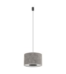 Pendant lamps with lampshade - Nowodvorski LAGO S Ceiling lamps Pendant lamps Max wattage 15W only LED E27 Grey 11673 - product 1