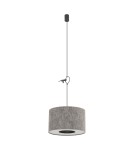 Pendant lamps with lampshade - Nowodvorski LAGO S Ceiling lamps Pendant lamps Max wattage 15W only LED E27 Grey 11673 - product 3