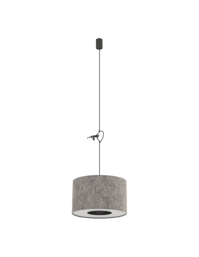 Pendant lamps with lampshade - Nowodvorski LAGO S Ceiling lamps Pendant lamps Max wattage 15W only LED E27 Grey 11673 - product kolory-swiatla.pl 3