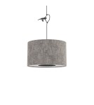 Pendant lamps with lampshade - Nowodvorski LAGO S Ceiling lamps Pendant lamps Max wattage 15W only LED E27 Grey 11673 - product 4