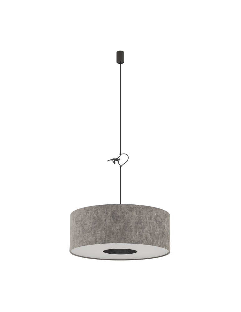 Pendant lamps with lampshade - Nowodvorski LAGO M Ceiling lamps Pendant lamps Max wattage 25W only LED E27 Grey 11674 - product kolory-swiatla.pl 3