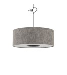 Pendant lamps with lampshade - Nowodvorski LAGO M Ceiling lamps Pendant lamps Max wattage 25W only LED E27 Grey 11674 - product 4
