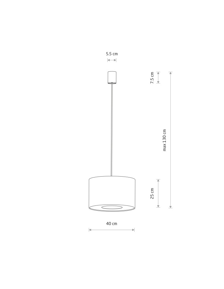 Pendant lamps with lampshade - Nowodvorski CEDRO S Ceiling lamps Pendant lamps Max wattage 15W only LED E27 Beige 11664 - product kolory-swiatla.pl 10
