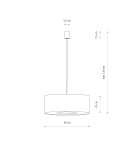 Pendant lamps with lampshade - Nowodvorski CEDRO L Ceiling lamps Pendant lamps Max wattage 25W only LED E27 Beige 11666 - product 10