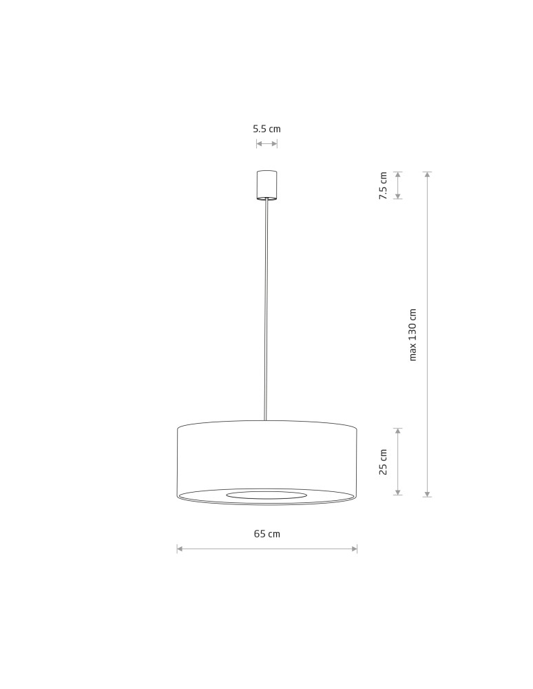 Pendant lamps with lampshade - Nowodvorski CEDRO L Ceiling lamps Pendant lamps Max wattage 25W only LED E27 Beige 11666 - product kolory-swiatla.pl 10