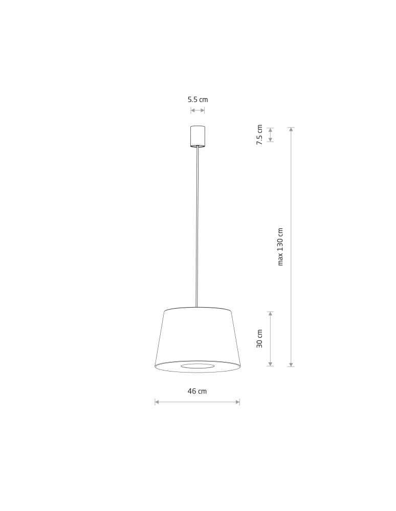 Pendant lamps with lampshade - Nowodvorski TUTOIA Ceiling lamps Pendant lamps Max wattage 25W only LED E27 Beige 11682 - product kolory-swiatla.pl 7