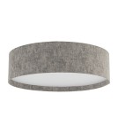 Ceiling lamps with lampshade - Nowodvorski LAGO M Ceiling Lamps Plafond Max power 15W only LED E27 Grey 11680 - product 1