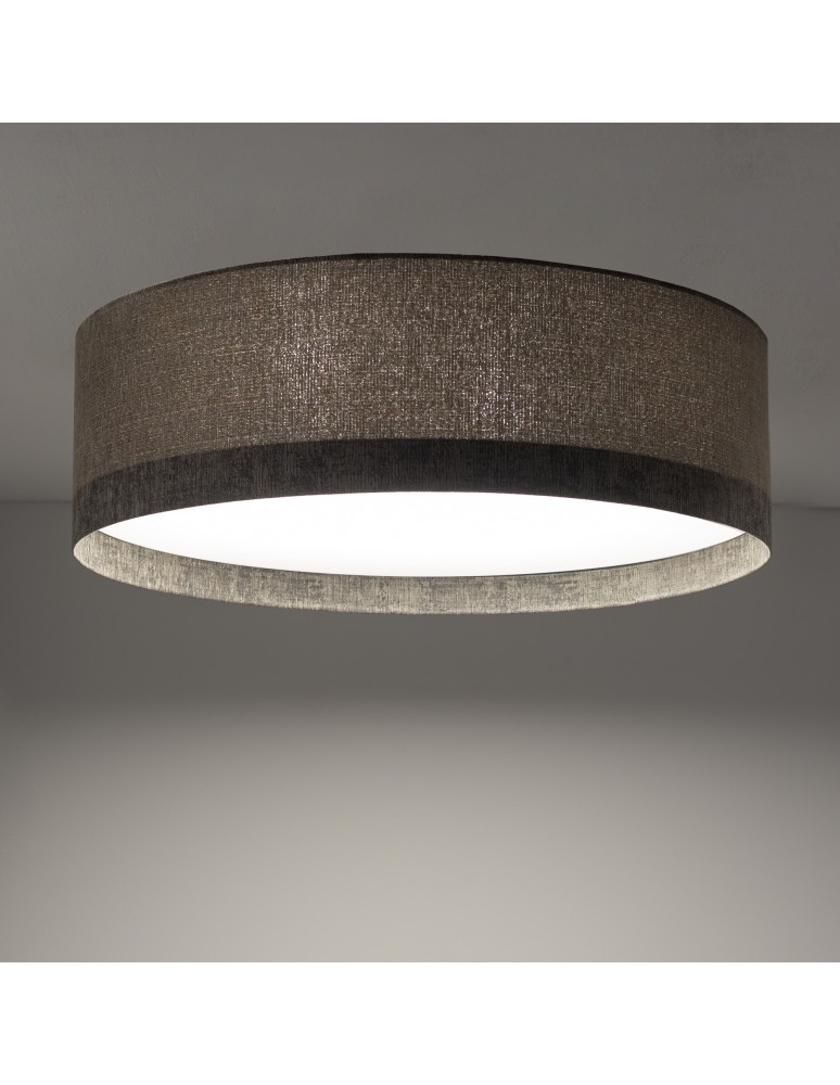 Ceiling lamps with lampshade - Nowodvorski LAGO M Ceiling Lamps Plafond Max power 15W only LED E27 Grey 11680 - product kolory-swiatla.pl 2