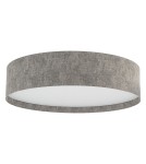 Ceiling lamps with lampshade - Nowodvorski LAGO L Ceiling Lamps Plafond Max power 15W only LED E27 Grey 11681 - product 1