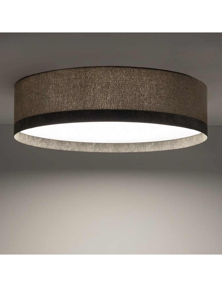 Ceiling lamps with lampshade - Nowodvorski LAGO L Ceiling Lamps Plafond Max power 15W only LED E27 Grey 11681 - product kolory-swiatla.pl 2