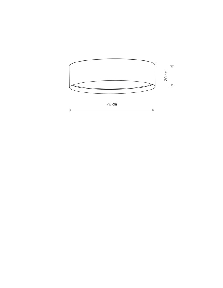 Ceiling lamps with lampshade - Nowodvorski LAGO L Ceiling Lamps Plafond Max power 15W only LED E27 Grey 11681 - product kolory-swiatla.pl 7