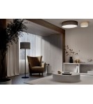 Ceiling lamps with lampshade - Nowodvorski LAGO L Ceiling Lamps Plafond Max power 15W only LED E27 Grey 11681 - product 8
