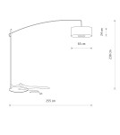 Broken floor lamps - Nowodvorski POISE B Floor Max power 25W only LED E27 Beige 11685 - product 5