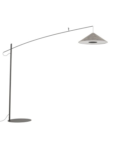 Nowodvorski POISE A Podłogowa Max moc 25W only LED E27 Szary 11767