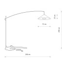 Broken floor lamps - Nowodvorski POISE A Floor Max wattage 25W only LED E27 Grey 11767 - product 9