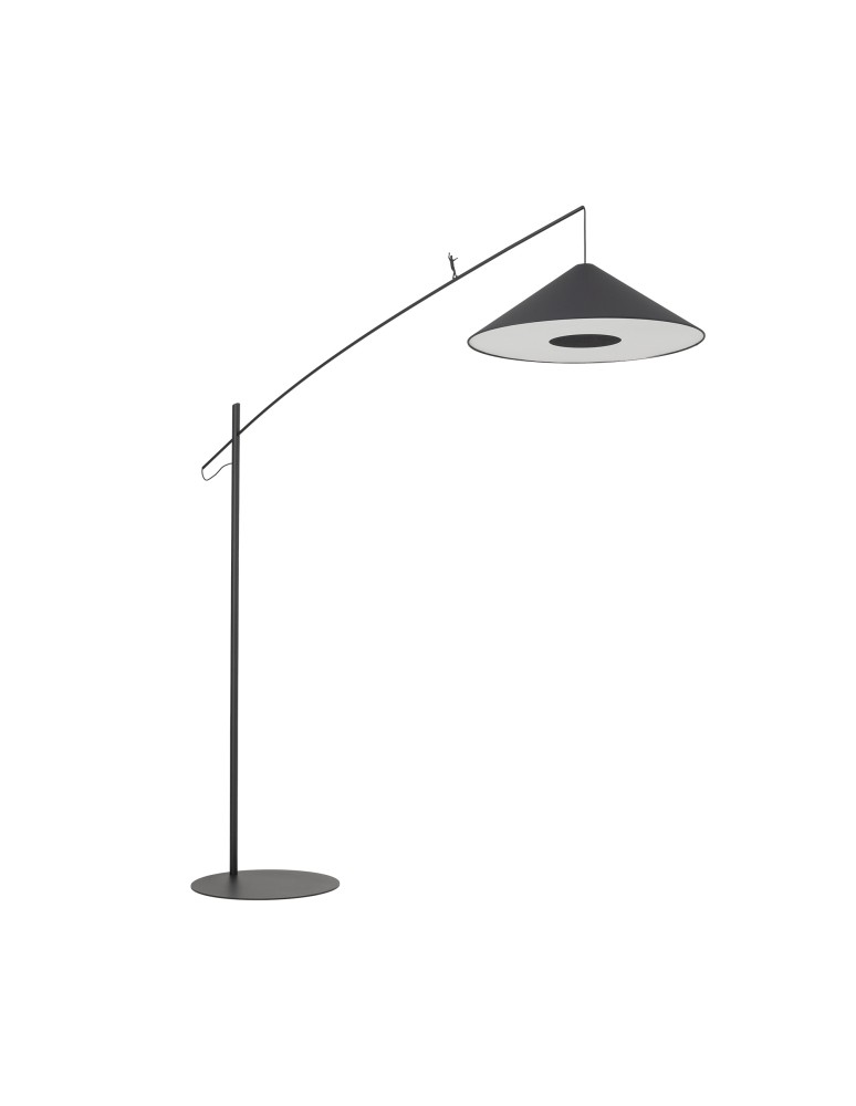 Broken floor lamps - Nowodvorski POISE A Floor Max wattage 25W only LED E27 Black 11768 - product kolory-swiatla.pl 3