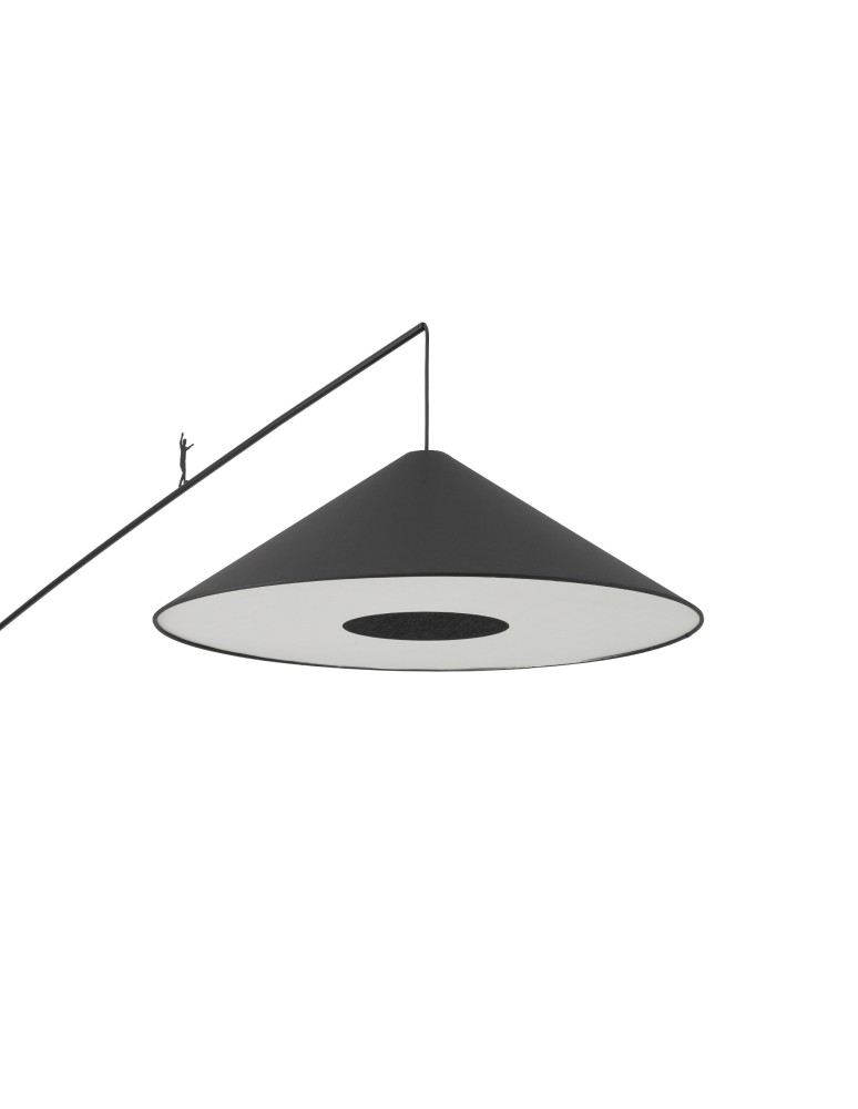 Broken floor lamps - Nowodvorski POISE A Floor Max wattage 25W only LED E27 Black 11768 - product kolory-swiatla.pl 5