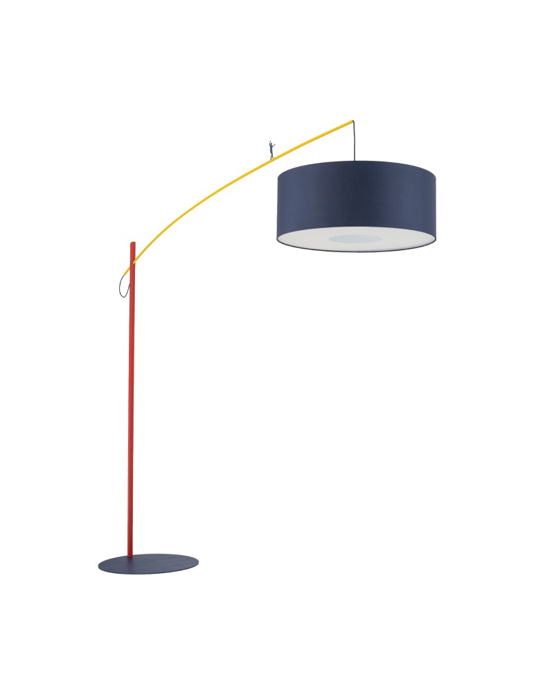 Broken floor lamps - Nowodvorski POISE B Floor Max wattage 25W only LED E27 Navy blue 11430 - product kolory-swiatla.pl 4