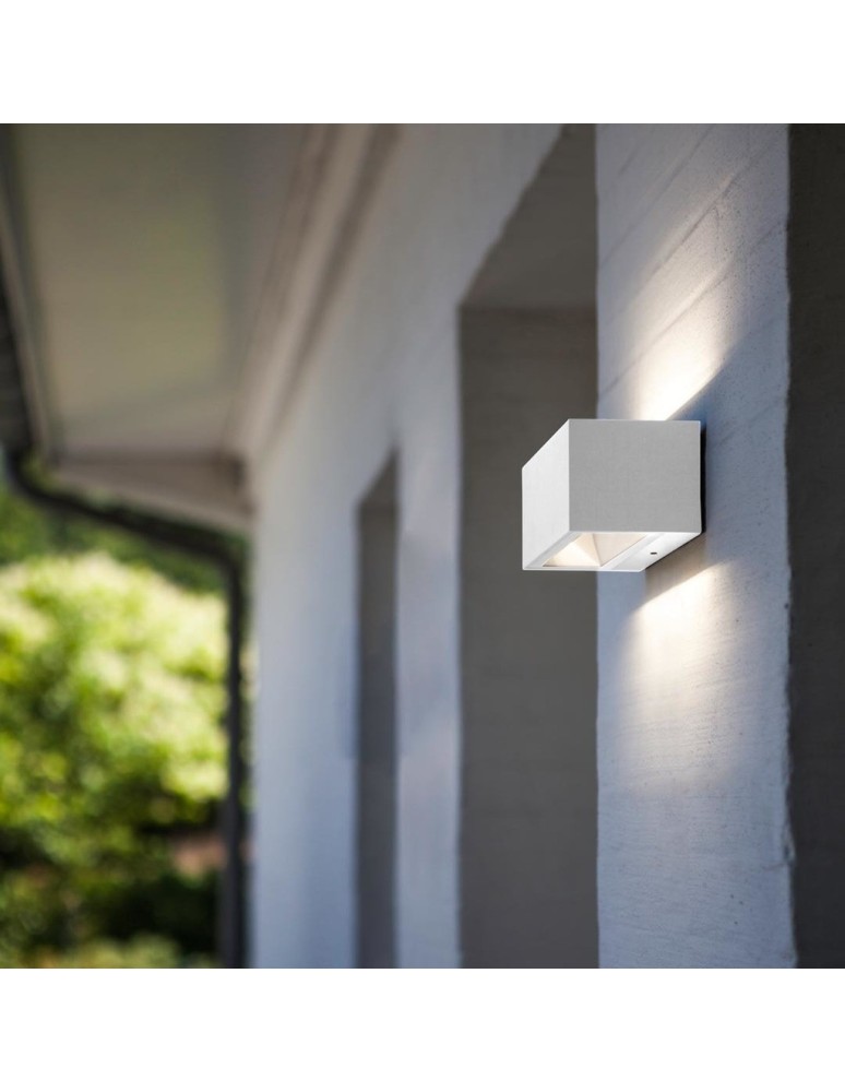 Outdoor wall lamps - Lutec GEMINI Wall-mounted LED White matt 5189102032 - product kolory-swiatla.pl 4
