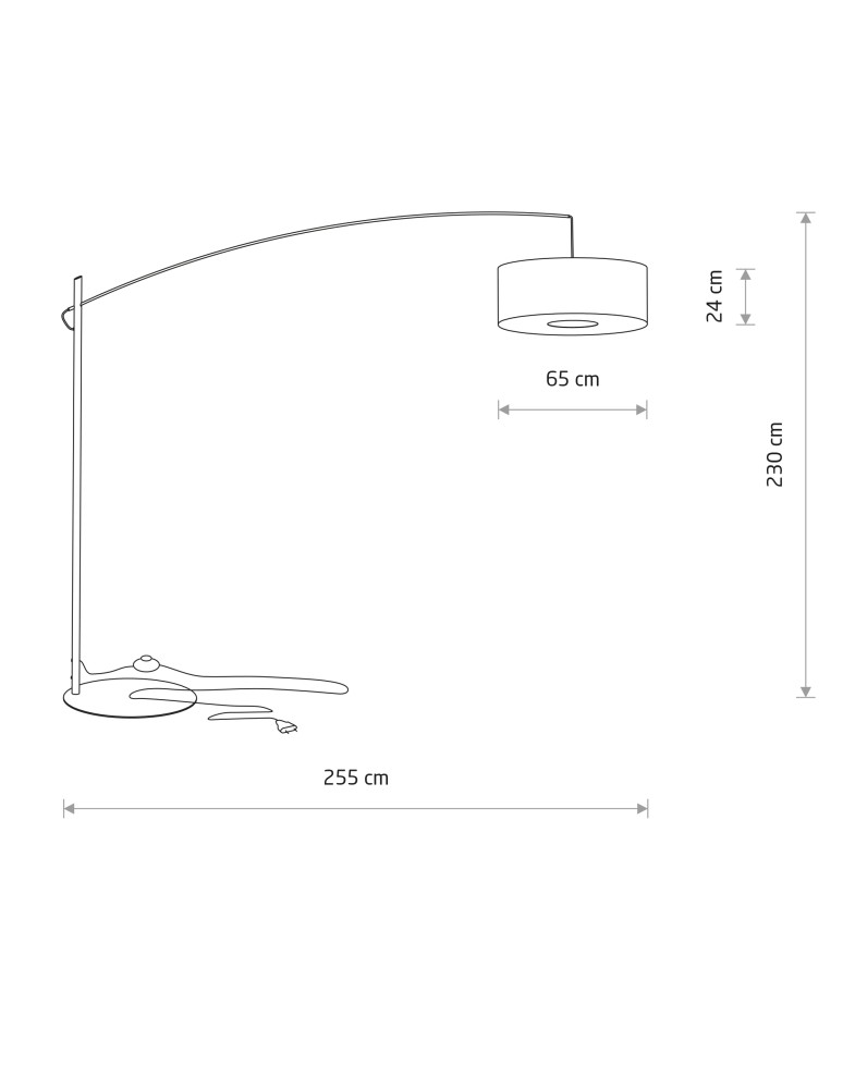 Nowodvorski POISE B  Podłogowa Max moc 25W only LED E27  Granatowy 11430