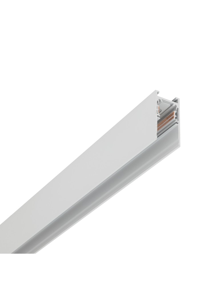 Magnetic rails - Nowodvorski LVM TRACK 1M Rail systems 1-circuit low voltage 48V LVM surface-mounted rail White 11626 - product kolory-swiatla.pl 1