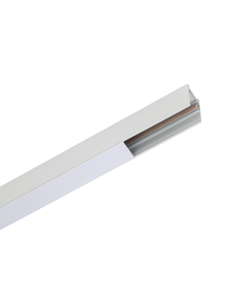 Magnetic rails - Nowodvorski LVM TRACK 2M Rail systems 1-circuit low voltage 48V LVM surface-mounted rail White 11627 - product kolory-swiatla.pl 2