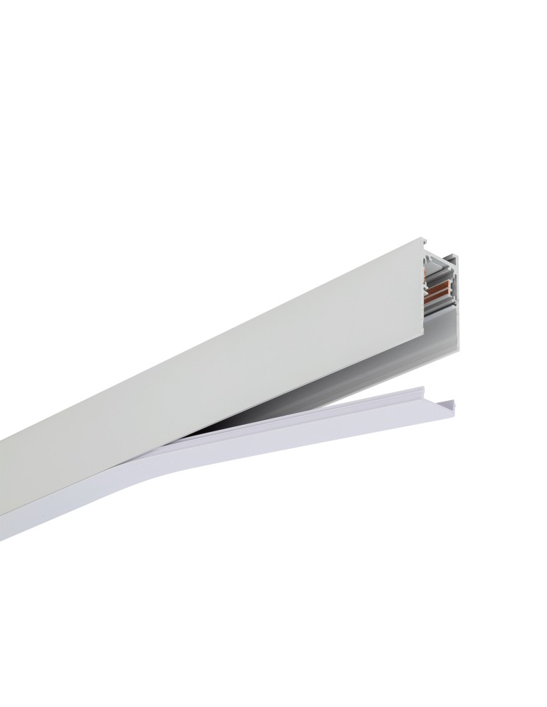 Magnetic rails - Nowodvorski LVM TRACK 2M Rail systems 1-circuit low voltage 48V LVM surface-mounted rail White 11627 - product kolory-swiatla.pl 3
