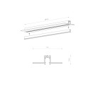 Nowodvorski NANO - LVM RECESSED TRACK 1M Systemy szynowe 1-obwodowy niskonapięciowy 24V NANO-LVM Szynoprzewód Podtynkowe Czarn