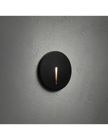 Nowodvorski ABBY LED Zewnętrzna Ścienna Wbudowana Max moc 3W LED IP54 3000K Czarny 11528 - produkt 2