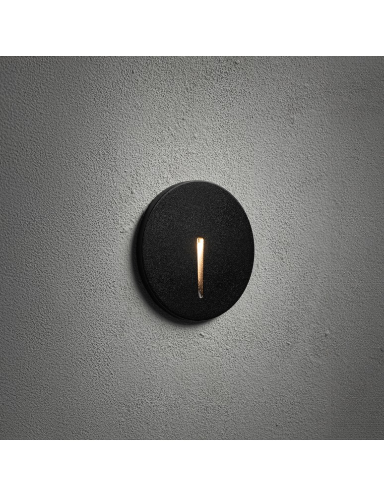 Luminaires to be built into the wall - Nowodvorski ABBY LED Outdoor Wall Mounted Max wattage 3W LED IP54 3000K Black 11528 - product kolory-swiatla.pl 2