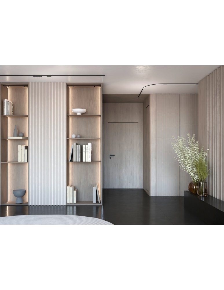 Magnetic rails - Nowodvorski NANO - LVM TRACK 1M Rail systems 1-circuit low voltage 24V NANO-LVM Surface-mounted rail Black 11724 - product kolory-swiatla.pl 4