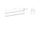 Magnetic rails - Nowodvorski NANO - LVM TRACK 2M Rail systems 1-circuit low voltage 24V NANO-LVM Surface-mounted rail Black 11725 - product 3