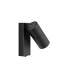 Nowodvorski FOURTY  Ścienna Regulowany z włącznikiem Max moc 10W only LED GU10 R35  Czarny 11763