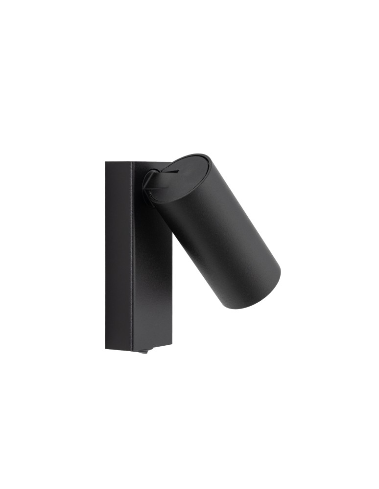 Nowodvorski FOURTY  Ścienna Regulowany z włącznikiem Max moc 10W only LED GU10 R35  Czarny 11763