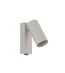 Reading wall lamps - Nowodvorski FOURTY Wall-mounted Adjustable with switch Max wattage 10W only LED GU10 R35 Silk gray 11765 - product 1