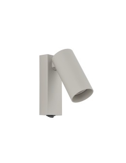 Nowodvorski FOURTY Wall-mounted Adjustable with switch Max wattage 10W only LED GU10 R35 Silk gray 11765