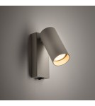 Nowodvorski FOURTY  Ścienna Regulowany z włącznikiem Max moc 10W only LED GU10 R35  Silk gray 11765